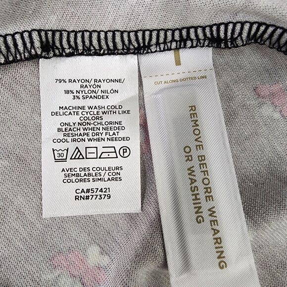 Ann Taylor Petite Wrap Dress Size 8P Floral Jersey Midi Short Sleeve V Neck NWT - Picture 10 of 11